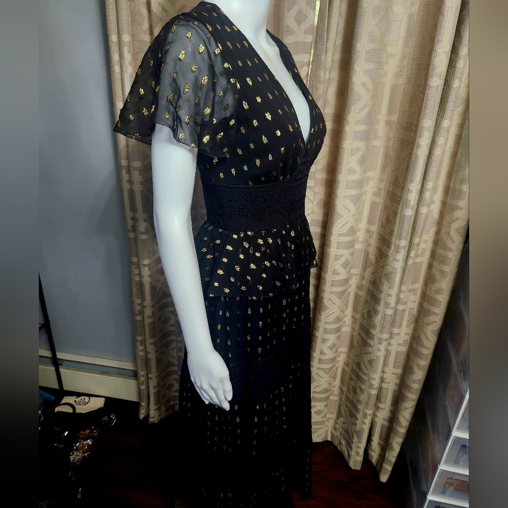 Temperley London Wandering Lace Midi Dress SIZE Us 4
